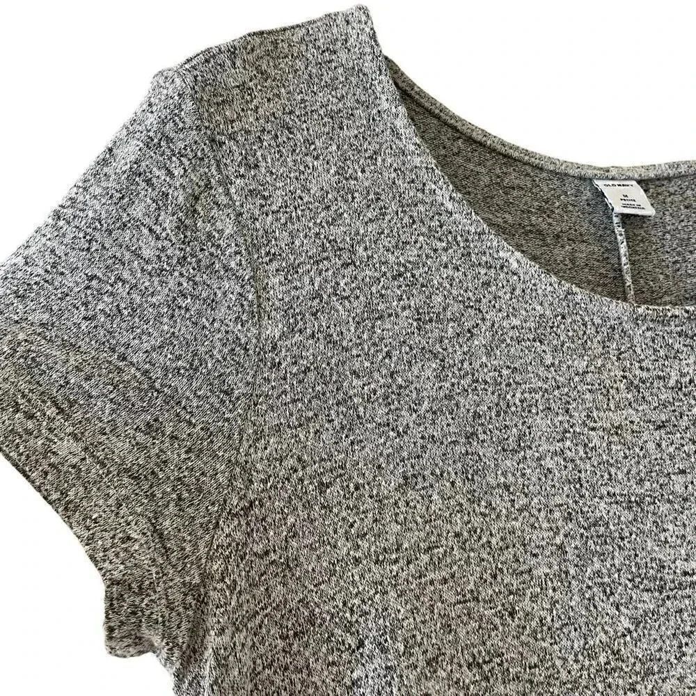 Old Navy Heather Gray Viscose Blend Swing Mini Dress Lightweight SZ MP # 1581 - Picture 5 of 12